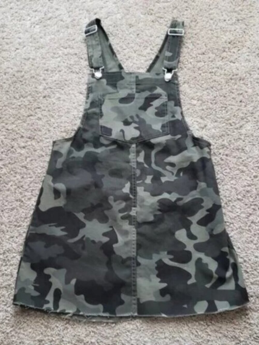 Wild Fable Green Camo Overall Pocket Dress.